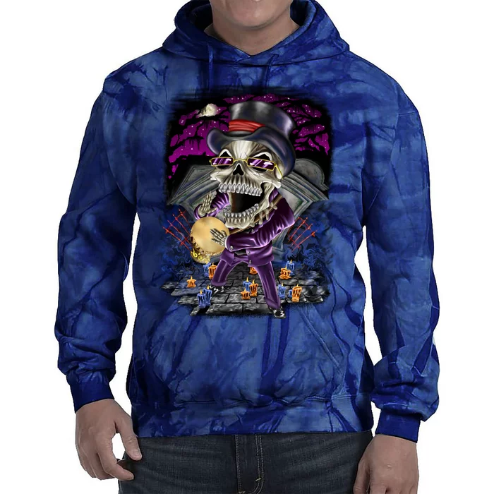 Graveyard Death Skull Tie Dye Hoodie