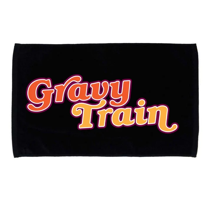 Gravy Train Retro Thanksgiving Microfiber Hand Towel