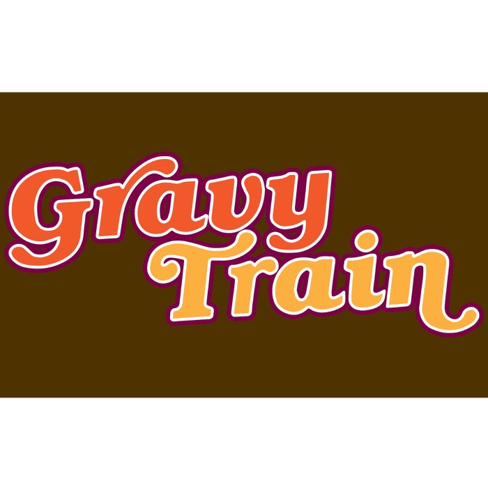 Gravy Train Retro Thanksgiving Bumper Sticker