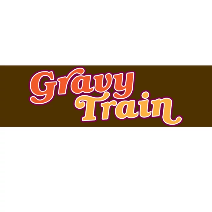 Gravy Train Retro Thanksgiving Bumper Sticker