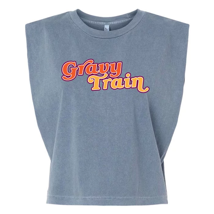 Gravy Train Retro Thanksgiving Garment-Dyed Women's Muscle Tee