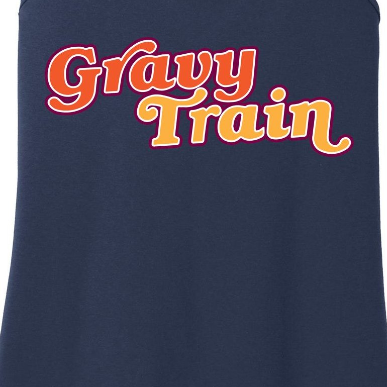 Gravy Train Retro Thanksgiving Ladies Essential Tank