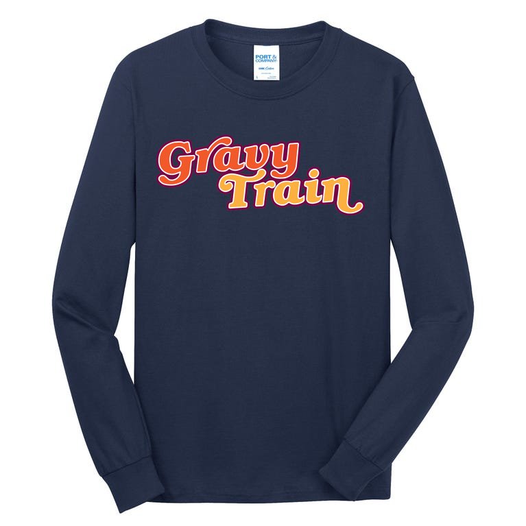 Gravy Train Retro Thanksgiving Tall Long Sleeve T-Shirt