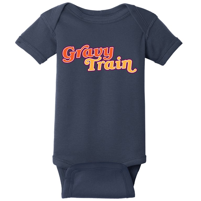 Gravy Train Retro Thanksgiving Baby Bodysuit