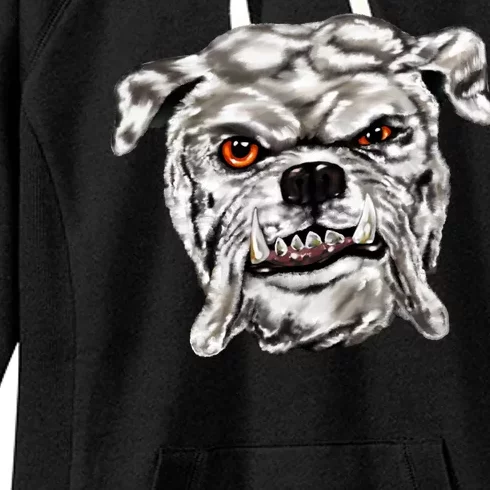 Gray Bulldog Women's Fleece Hoodie