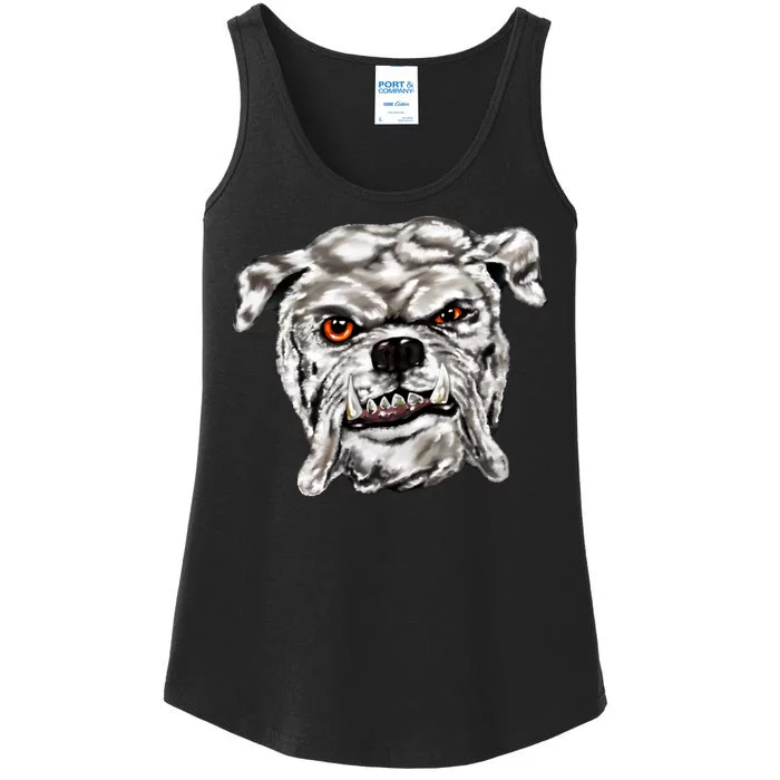 Gray Bulldog Ladies Essential Tank