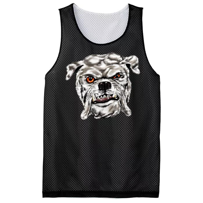 Gray Bulldog Mesh Reversible Basketball Jersey Tank