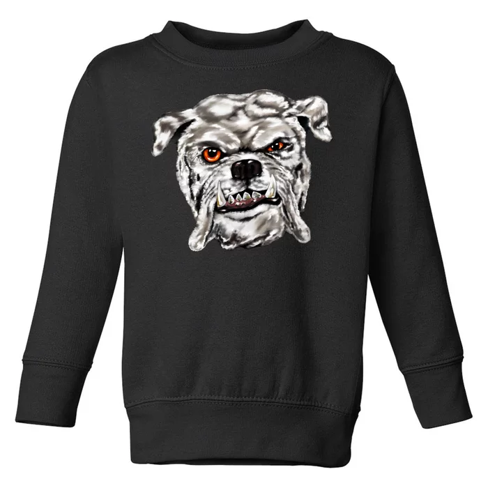 Gray Bulldog Toddler Sweatshirt