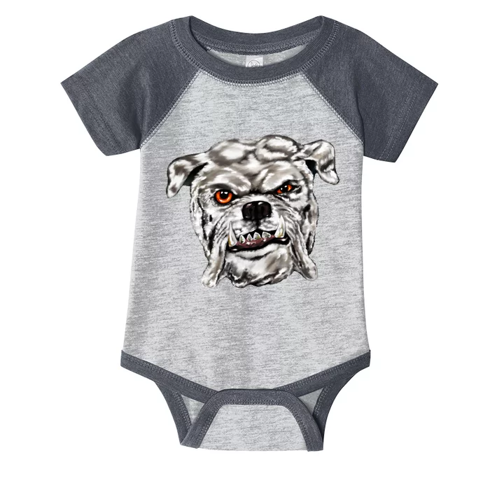 Gray Bulldog Infant Baby Jersey Bodysuit