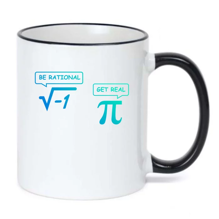 Get Real Be Rational Funny Math Jokes Great Gift Black Color Changing Mug