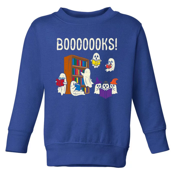 Ghosts Reading Books Teacher Halloween Librarian Boooks Meaningful Gift Toddler Sweatshirt