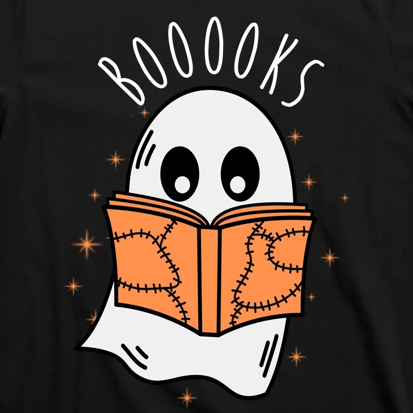 Ghost Reading Books Halloween T-Shirt