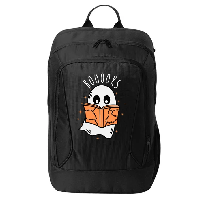 Ghost Reading Books Halloween City Backpack