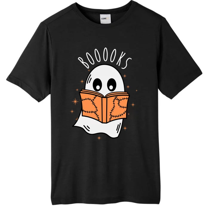 Ghost Reading Books Halloween ChromaSoft Performance T-Shirt