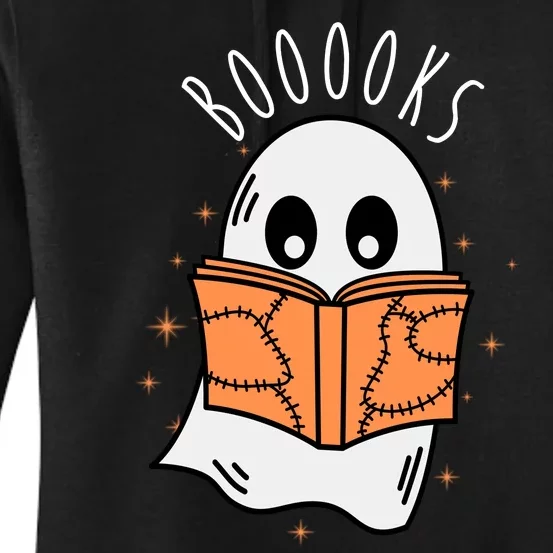 Ghost Reading Books Halloween Women's Pullover Hoodie