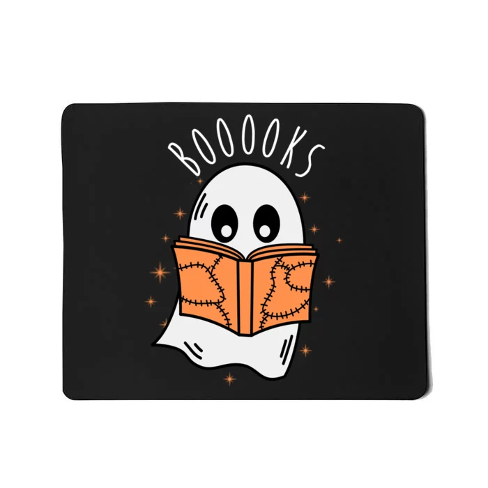 Ghost Reading Books Halloween Mousepad