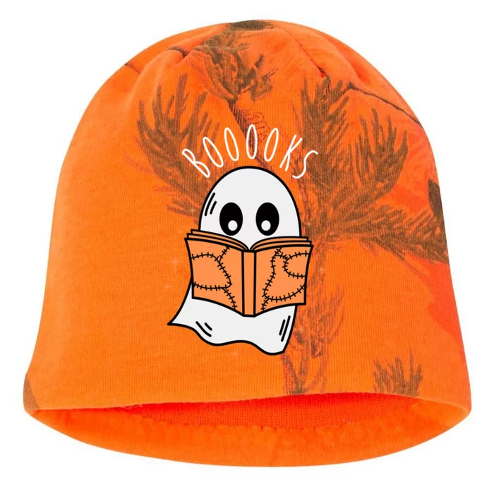 Ghost Reading Books Halloween Kati - Camo Knit Beanie