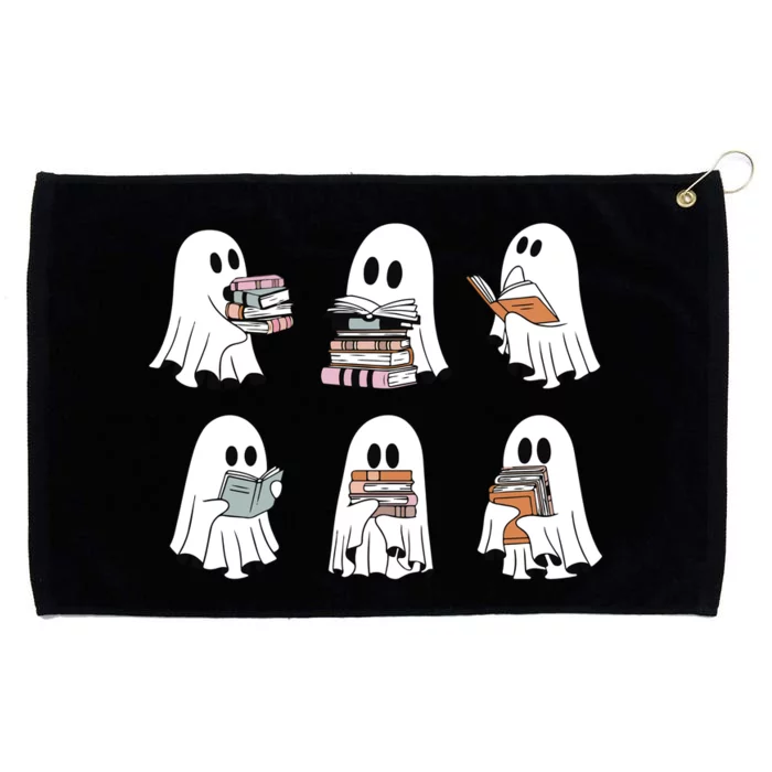 Ghost Reading Books Bookish Halloween Grommeted Golf Towel