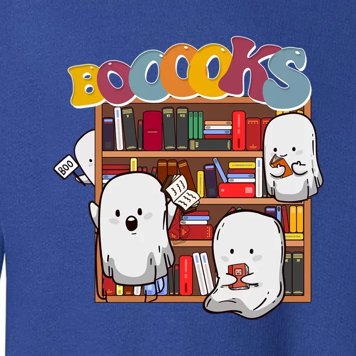 Ghosts Reading Books Teacher Halloween Librarian Boooks Meaningful Gift Toddler Sweatshirt