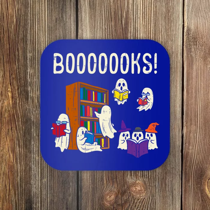 Ghosts Reading Books Teacher Halloween Librarian Boooks Meaningful Gift Coaster