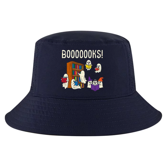 Ghosts Reading Books Teacher Halloween Librarian Boooks Meaningful Gift Cool Comfort Performance Bucket Hat