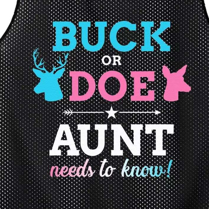 Gender reveal buck or doe aunt matching baby party Mesh Reversible Basketball Jersey Tank