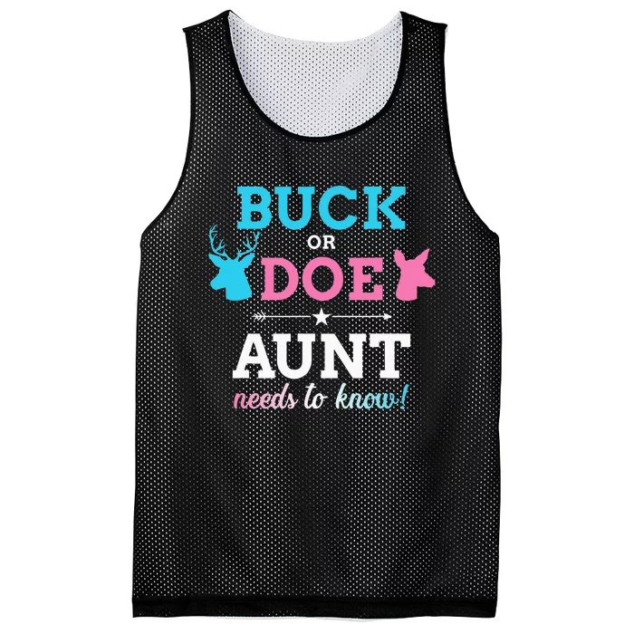 Gender reveal buck or doe aunt matching baby party Mesh Reversible Basketball Jersey Tank