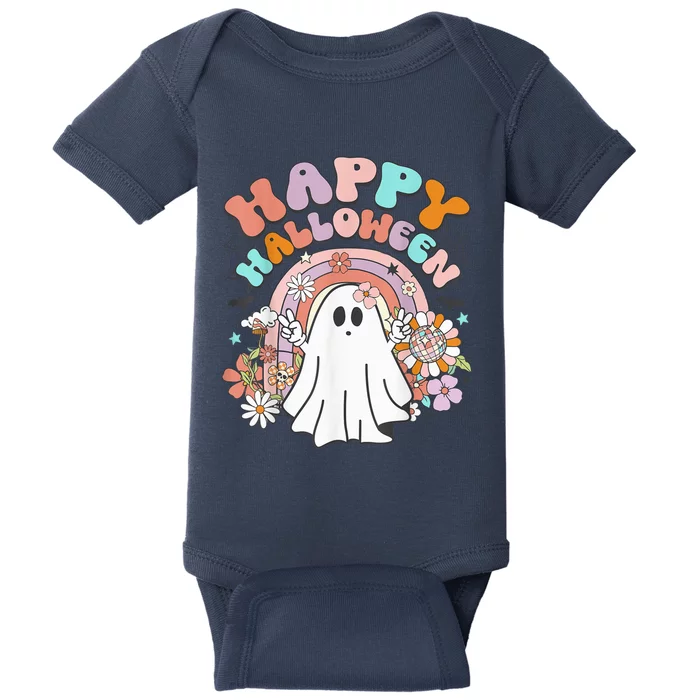 Groovy Rainbow Boo Happy Halloween Costumes Wo Girls Baby Bodysuit