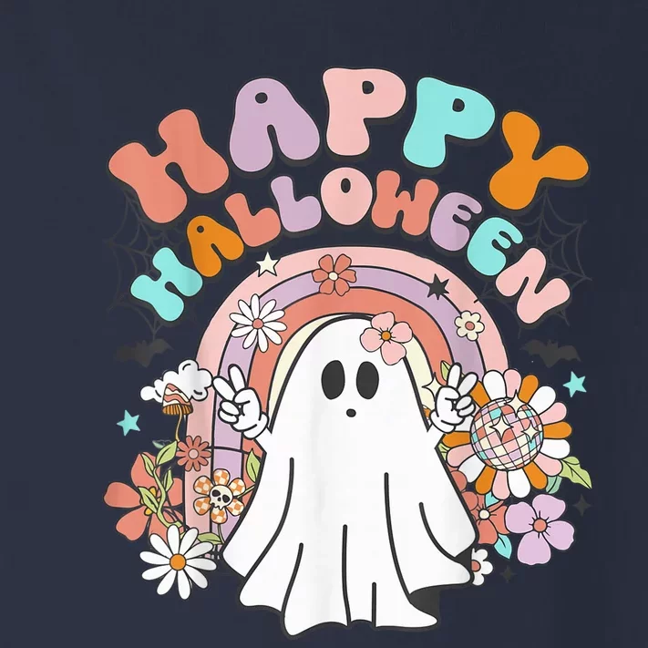 Groovy Rainbow Boo Happy Halloween Costumes Wo Girls Toddler Long Sleeve Shirt