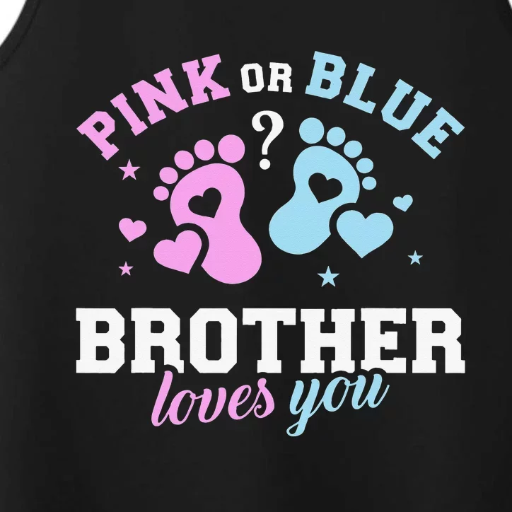 Gender reveal brother Performance Tank