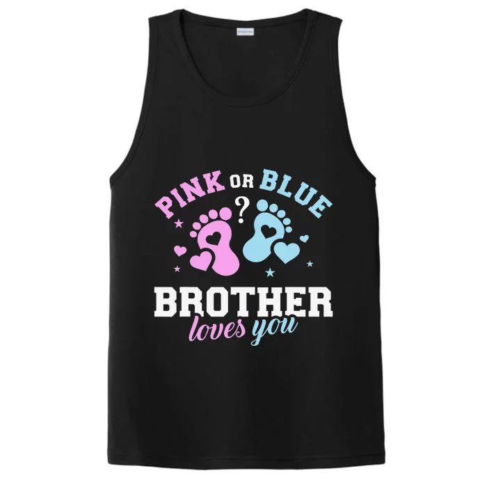 Gender reveal brother Performance Tank