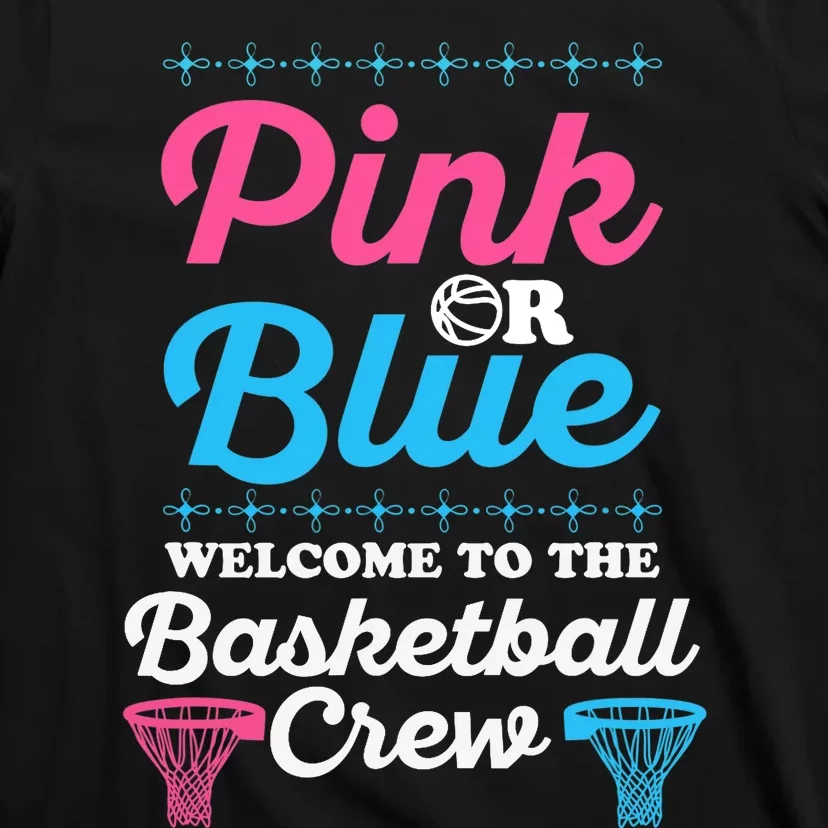 Gender Reveal Basketball Design for a Basketball Family T-Shirt