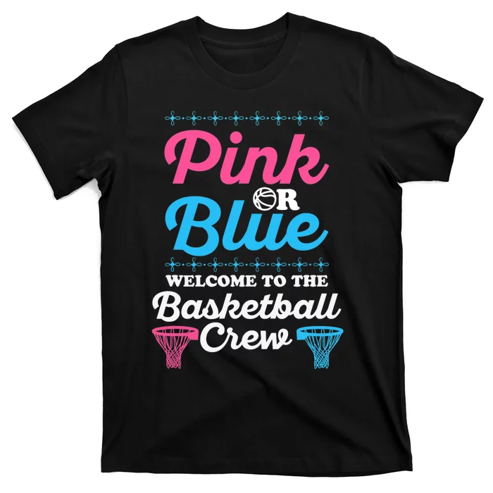 Gender Reveal Basketball Design for a Basketball Family T-Shirt