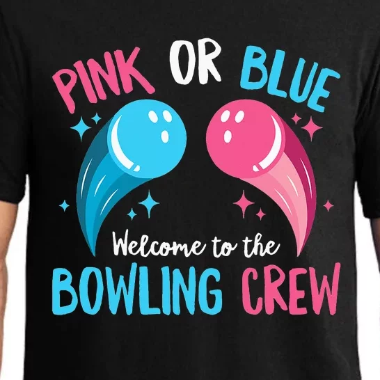 Gender Reveal Bowling Design for a Bowling Lover Pajama Set