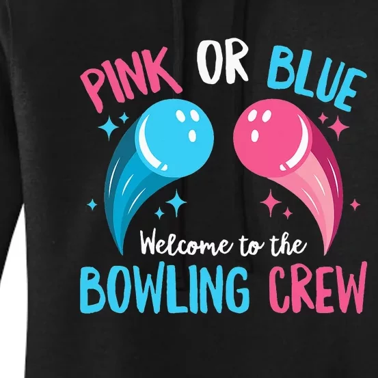 Gender Reveal Bowling Design for a Bowling Lover Women's Pullover Hoodie