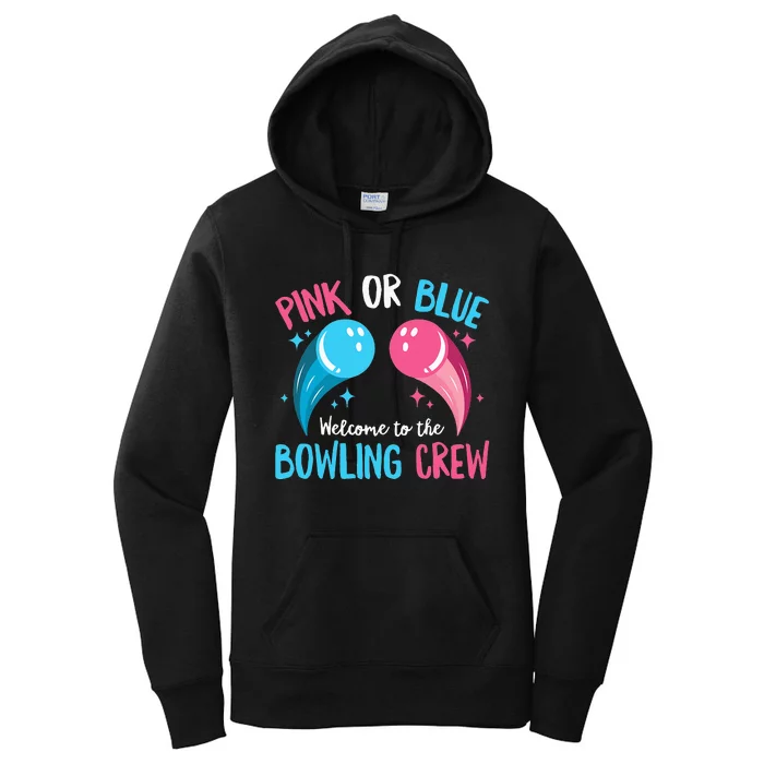 Gender Reveal Bowling Design for a Bowling Lover Women's Pullover Hoodie