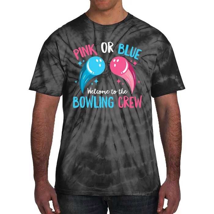 Gender Reveal Bowling Design for a Bowling Lover Tie-Dye T-Shirt