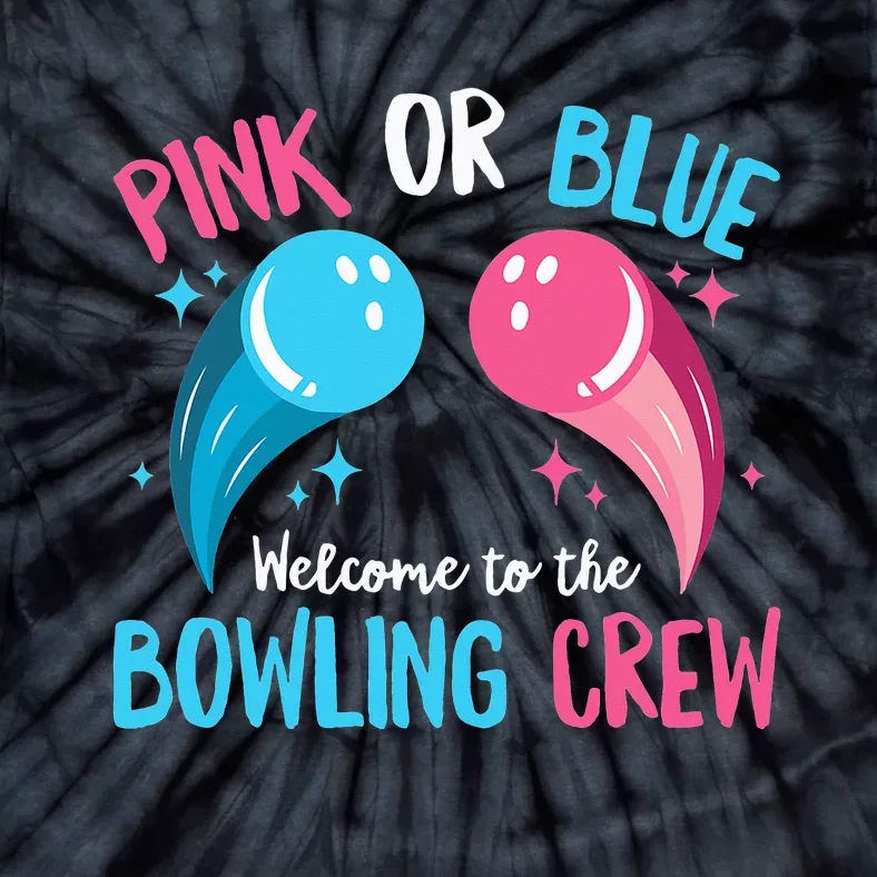 Gender Reveal Bowling Design for a Bowling Lover Tie-Dye T-Shirt