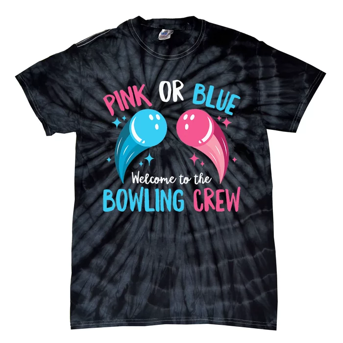 Gender Reveal Bowling Design for a Bowling Lover Tie-Dye T-Shirt