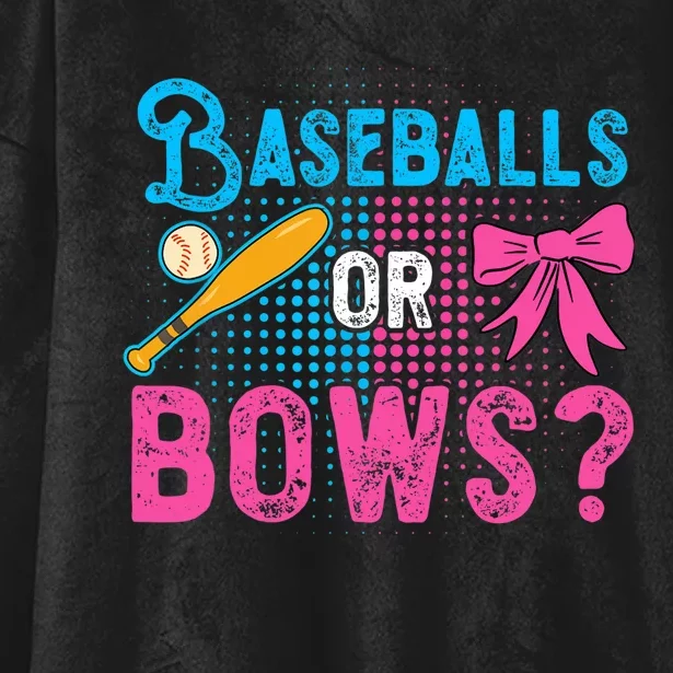 Gender Reveal Baseball Quote for a Baseball Family Hooded Wearable Blanket