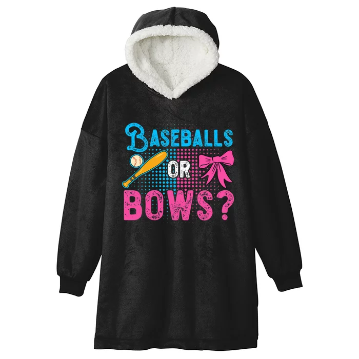 Gender Reveal Baseball Quote for a Baseball Family Hooded Wearable Blanket