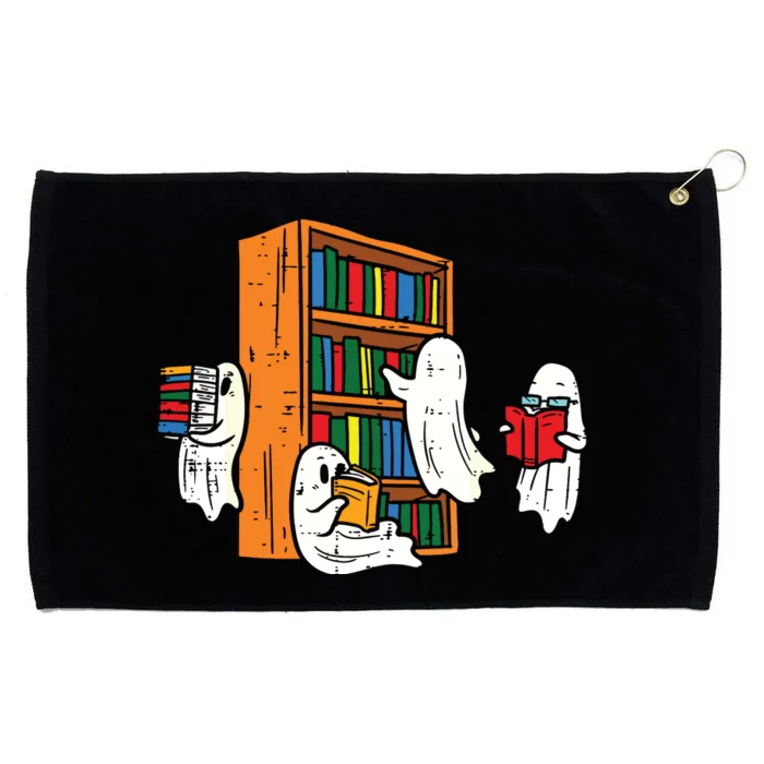 Ghosts Reading Books Teacher Halloween Librarian Boooks Grommeted Golf Towel