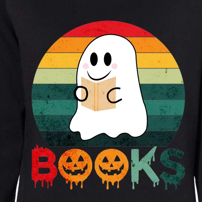 Ghost Reading Books Halloween Design Cute Gift Womens California Wash Sweatshirt