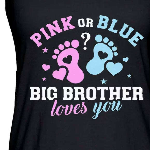 Gender reveal brother Ladies Essential Flowy Tank