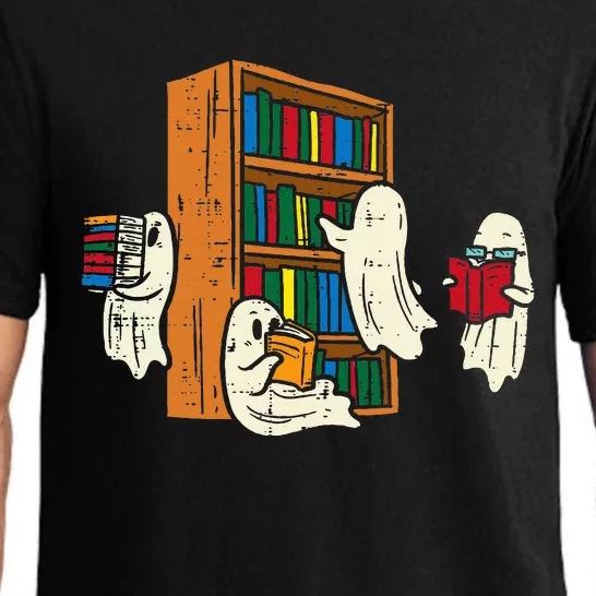 Ghosts Reading Books Teacher Halloween Librarian Boooks Pajama Set