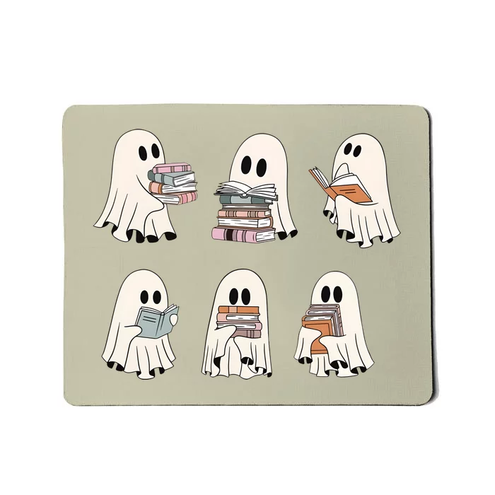 Ghost Reading Books Bookworm Lover Mousepad