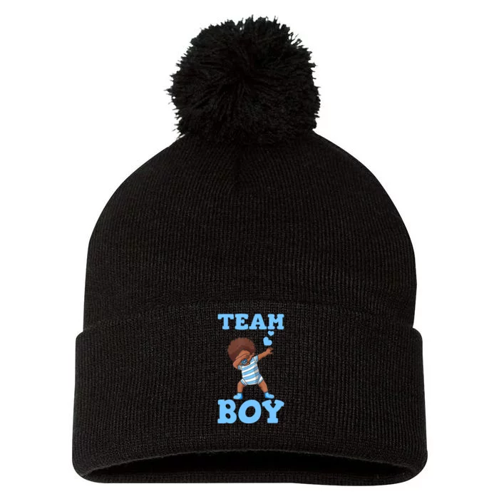 Gender Reveal Baby Shower Team Boy Matching Family Baby Party Pom Pom 12in Knit Beanie