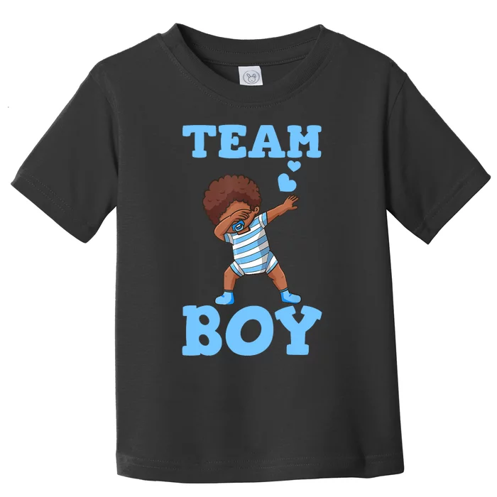 Gender Reveal Baby Shower Team Boy Matching Family Baby Party Toddler T-Shirt