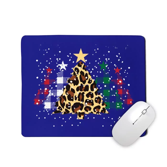 Green Red Buffalo Plaid Leopard Trees Christmas Xmas Gift Cool Gift Mousepad