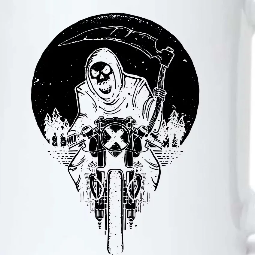 Grim Racer Biker Vest Metal Rock Goth Reaper Motorcycle Death Black Color Changing Mug